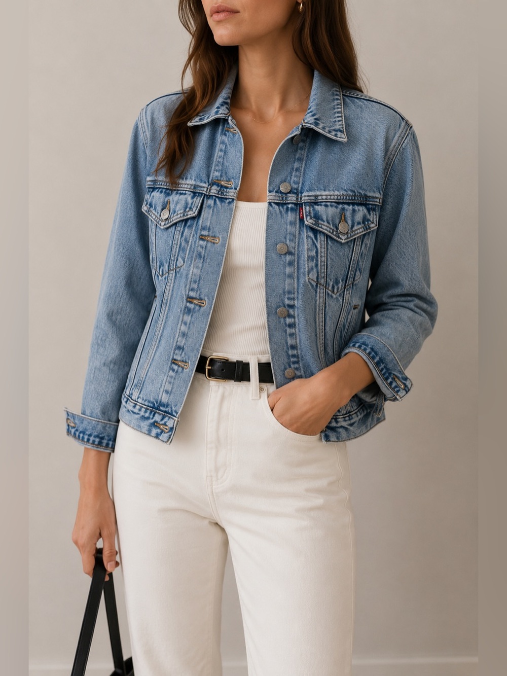 Levi's Light Blue Stonewashed Denim Jean Jacket